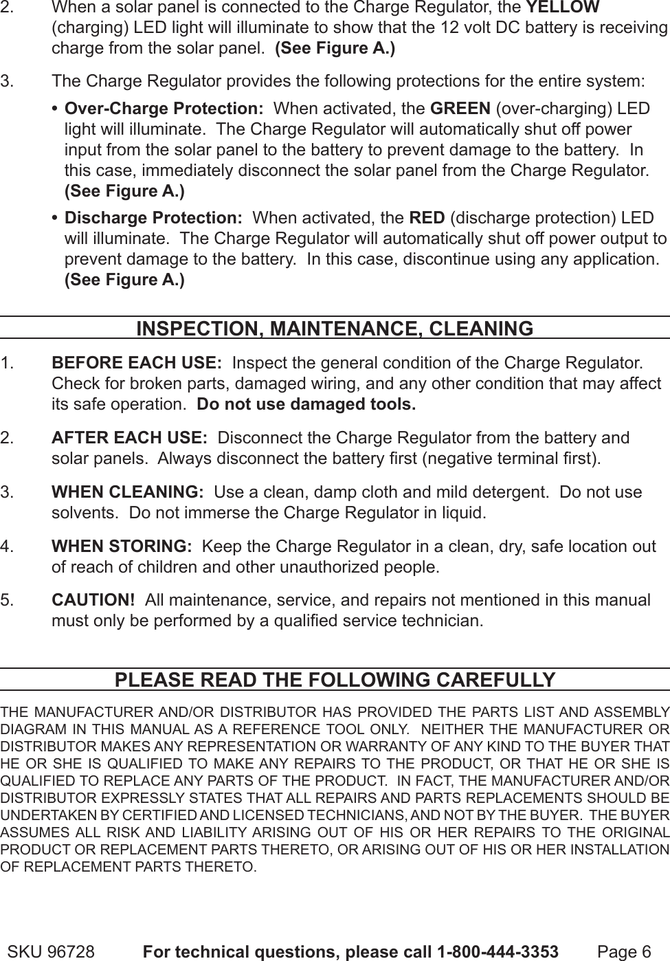 Page 6 of 7 - Chicago-Electric Chicago-Electric-96728-Users-Manual-  Chicago-electric-96728-users-manual