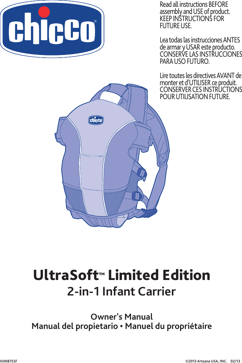 chicco baby carrier manual