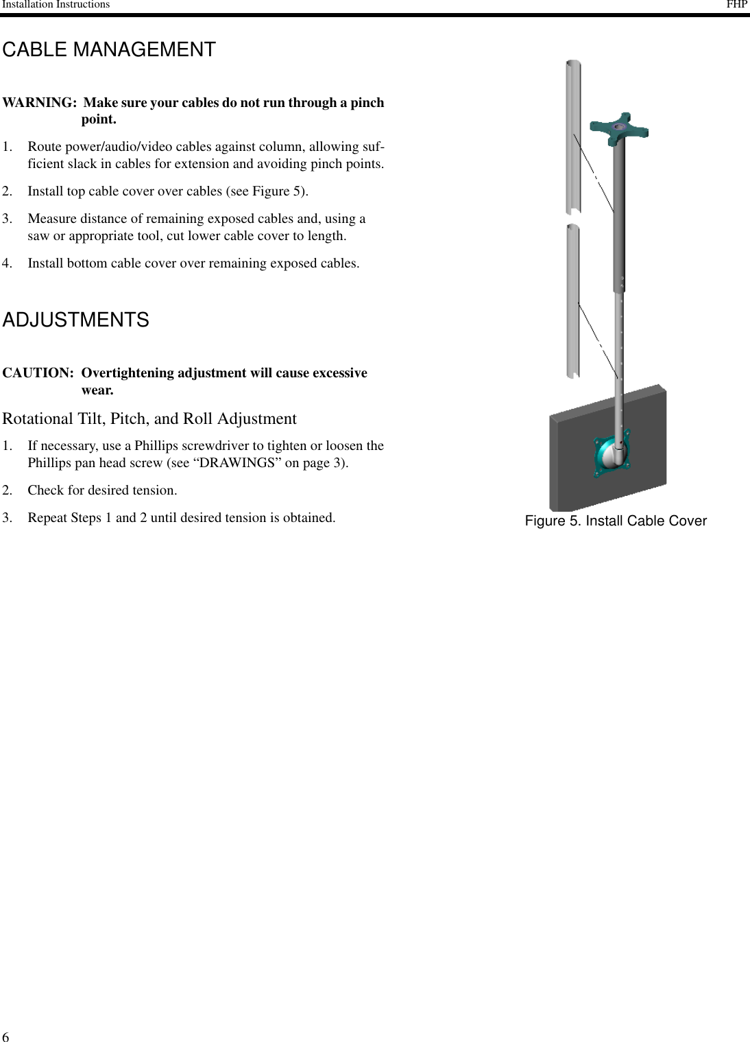 Wikik Centris Chief Manufacturing Centris Fhp 110 Users Manual FHP110 INSTALLATION ...