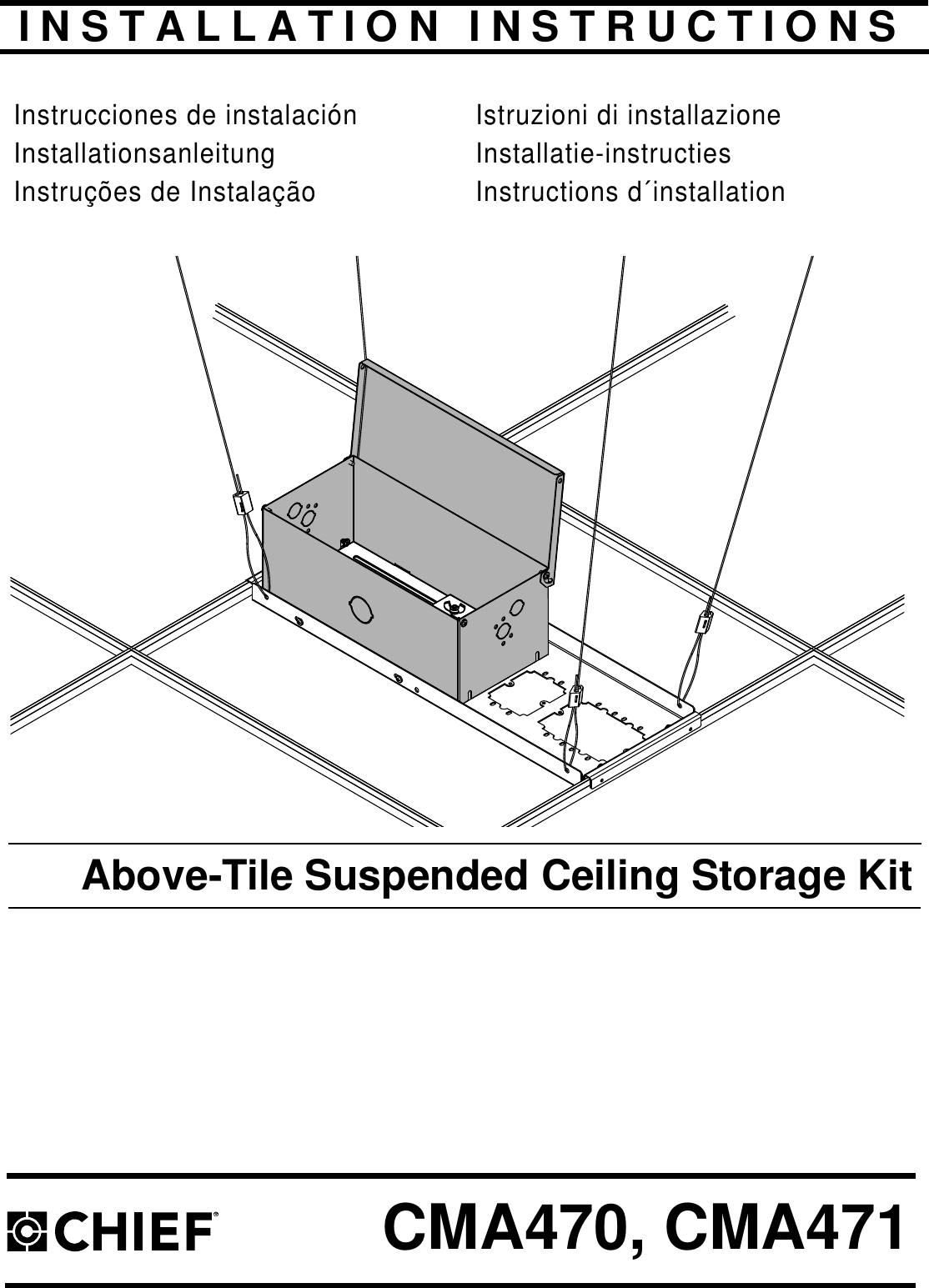 Chief Manufacturing Cma470 Users Manual 471 Installation Instructions