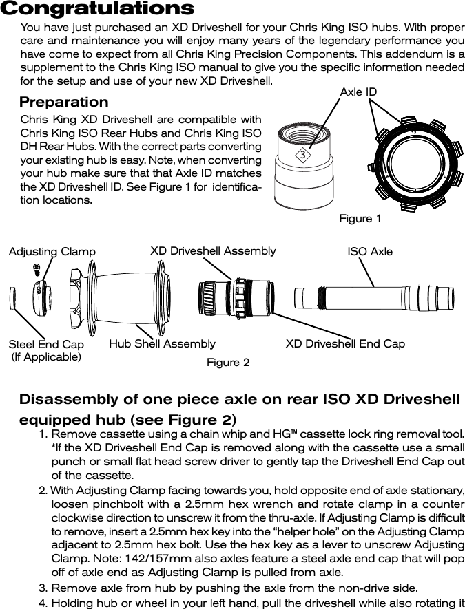 Page 2 of 4 - Chris King Iso Xd Driveshell Add Web User Manual
