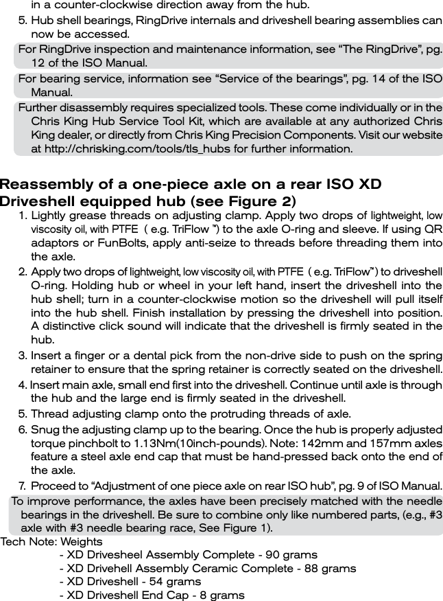 Page 3 of 4 - Chris King Iso Xd Driveshell Add Web User Manual