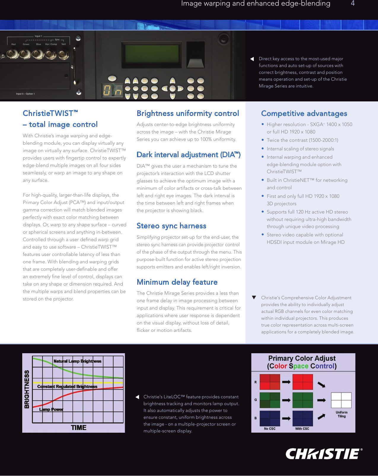 Page 5 of 8 - Christie-Digital-Systems Christie-Digital-Systems-Mirage-Series-Users-Manual-  Christie-digital-systems-mirage-series-users-manual