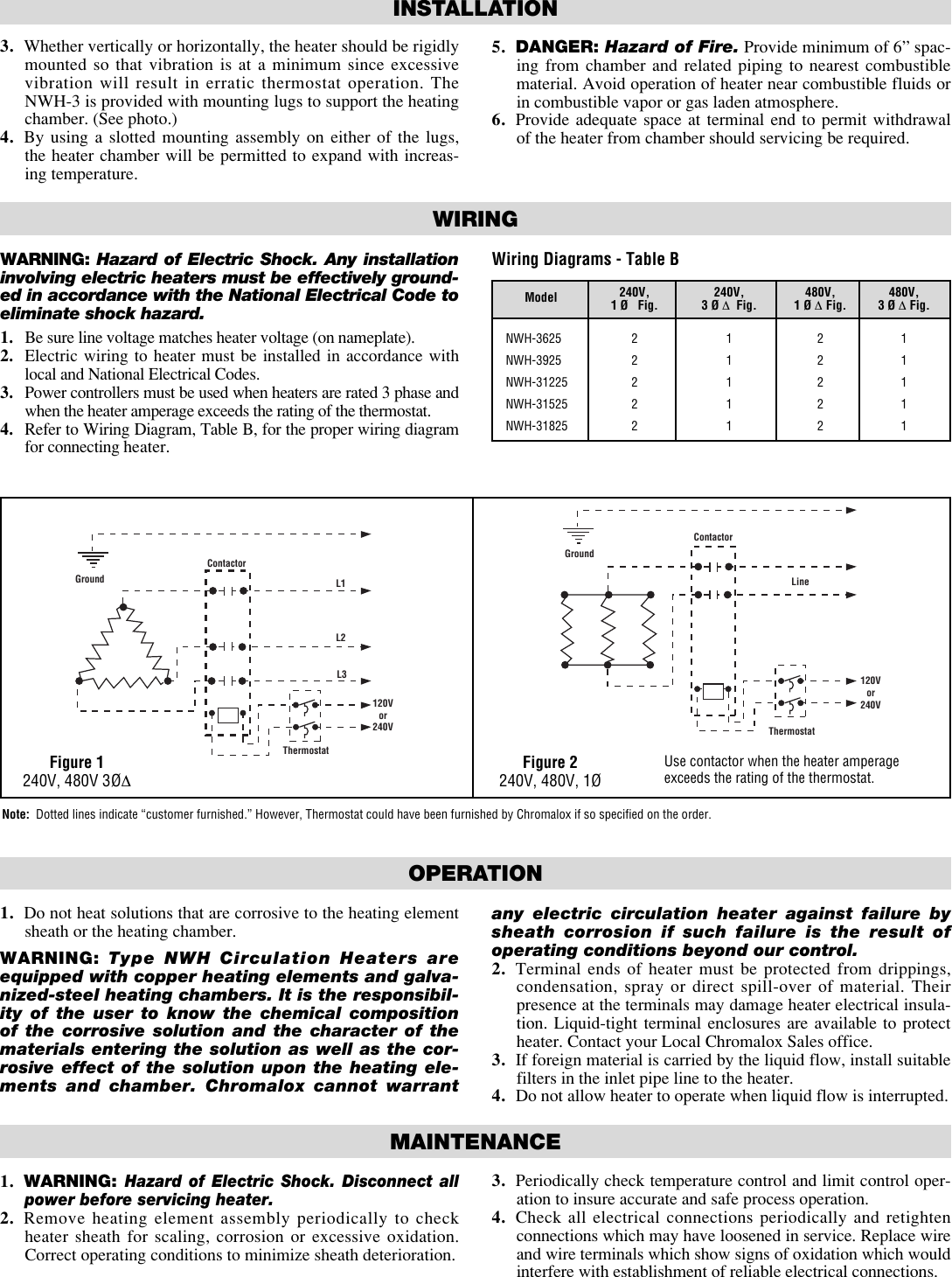 Page 2 of 4 - Chromalox Chromalox-Nwh-31225-Users-Manual- PE405-6 CHX  Chromalox-nwh-31225-users-manual