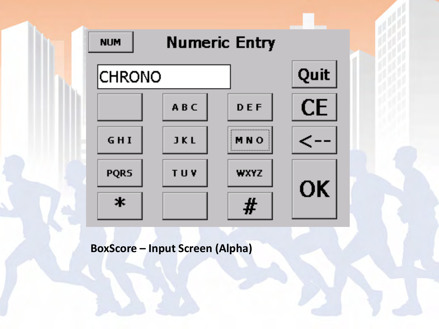 BoxScore – Input Screen (Alpha) 