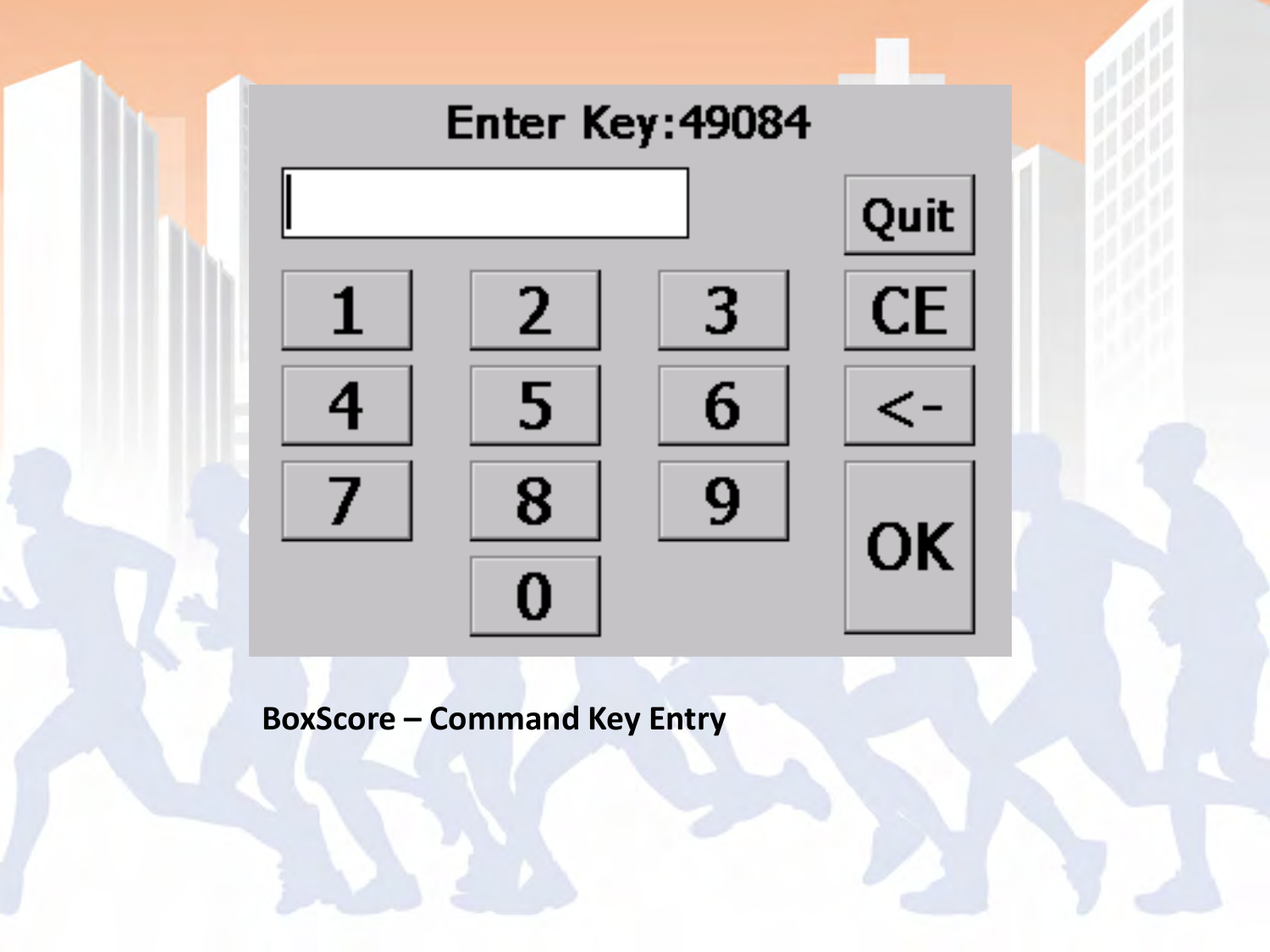 BoxScore – Command Key Entry 