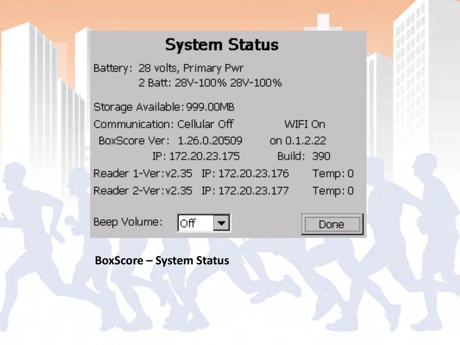 BoxScore – System Status 