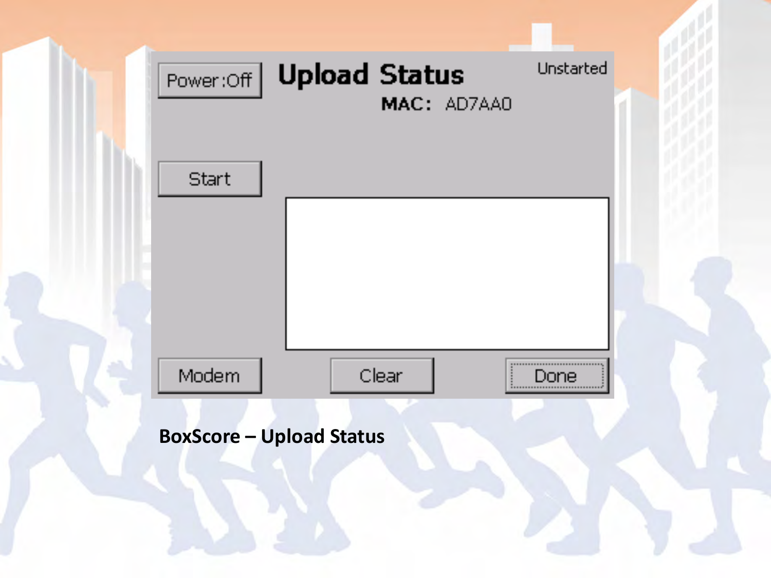 BoxScore – Upload Status 