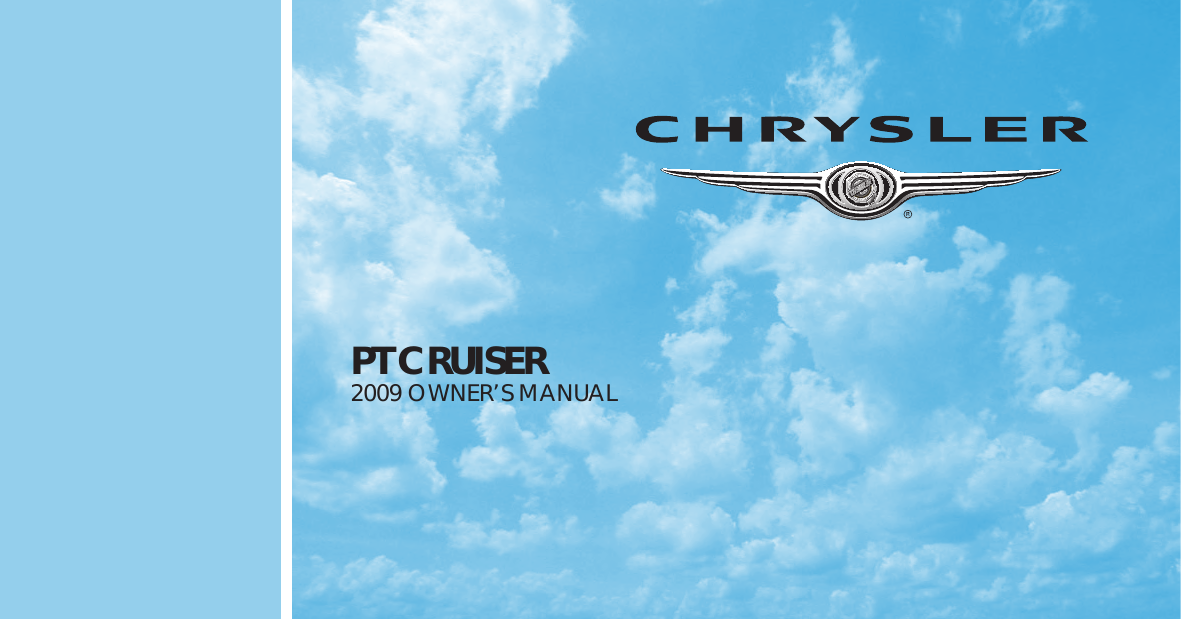 Chrysler 2009 Pt Cruiser Owners Manual Owner