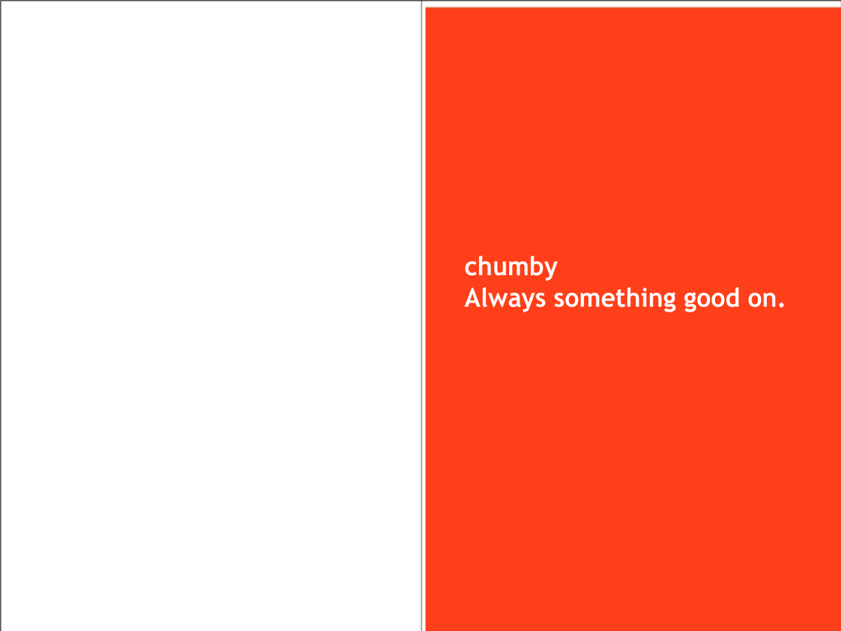         chumby  Always something good on.  