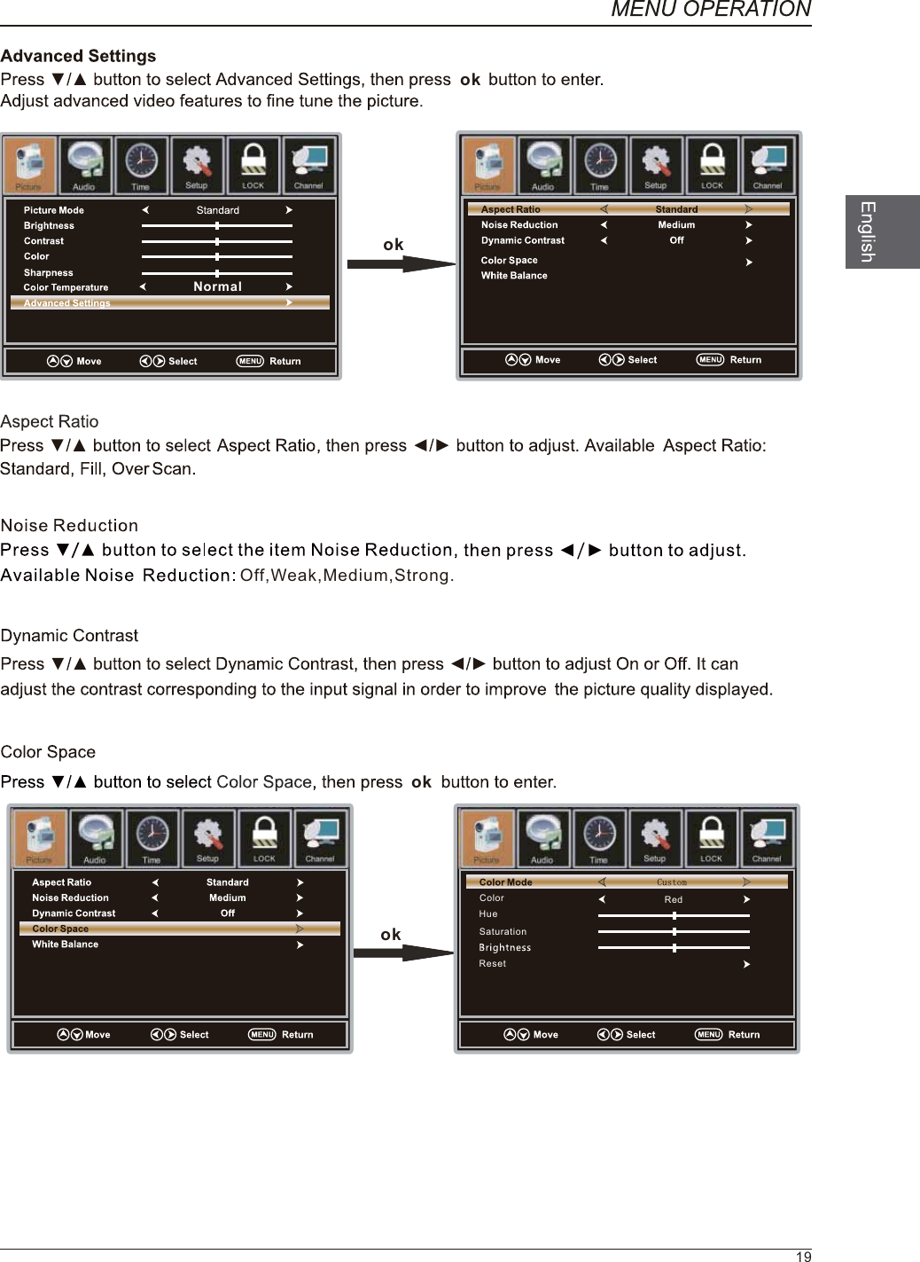 okNormalOff,Weak,Medium,Strong.okokLockokLockLockColorHueSaturationResetRedLock19