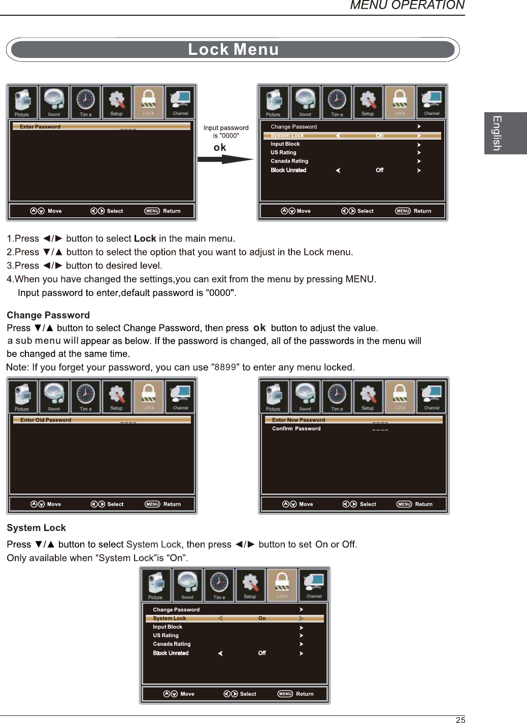 okoka sub menu will8899Lock LockLock LockLock25Lock Menu