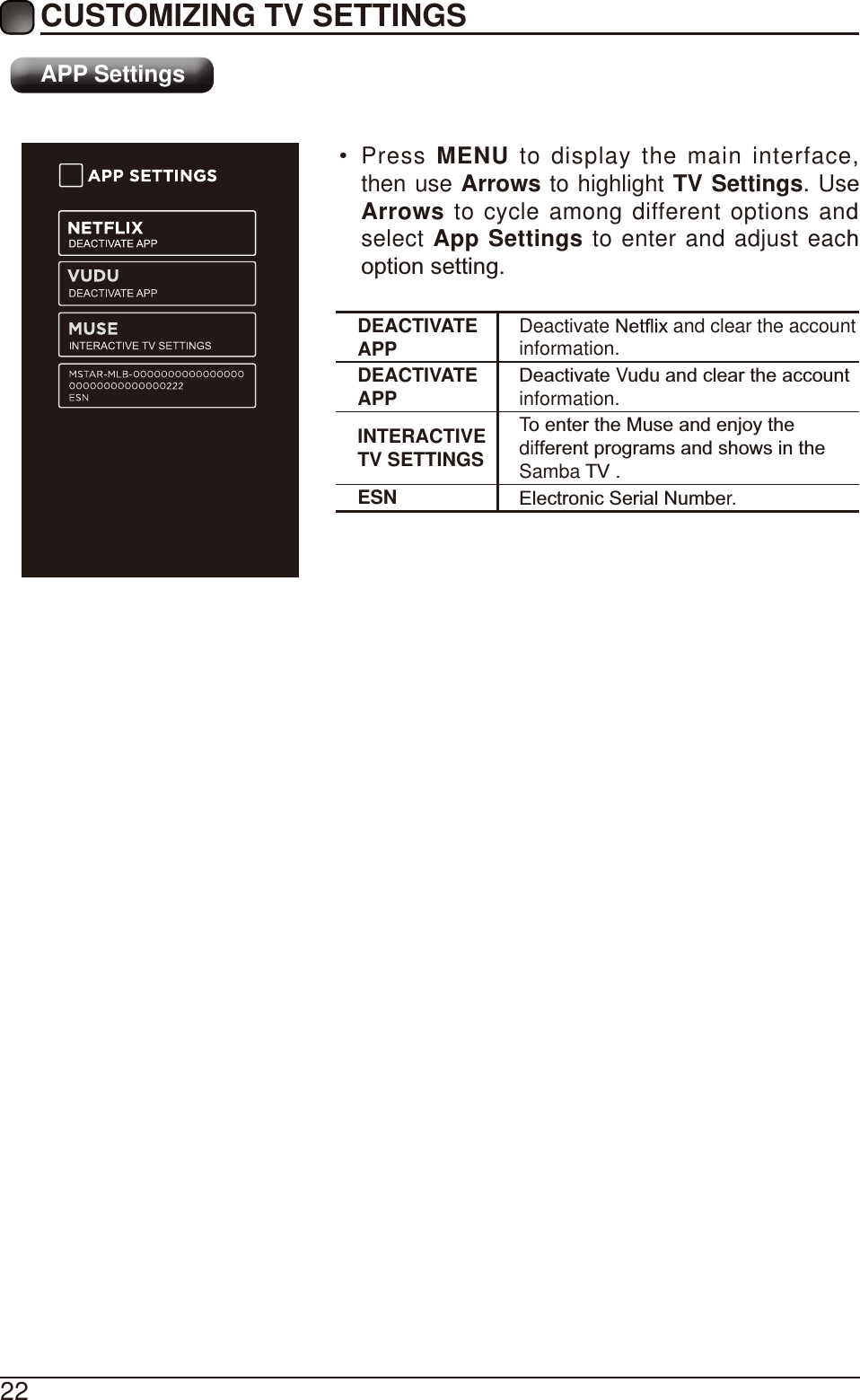 Page 24 of Chunghsin Technology Group 3917BF1 38.5inch HD SMART TV User Manual 