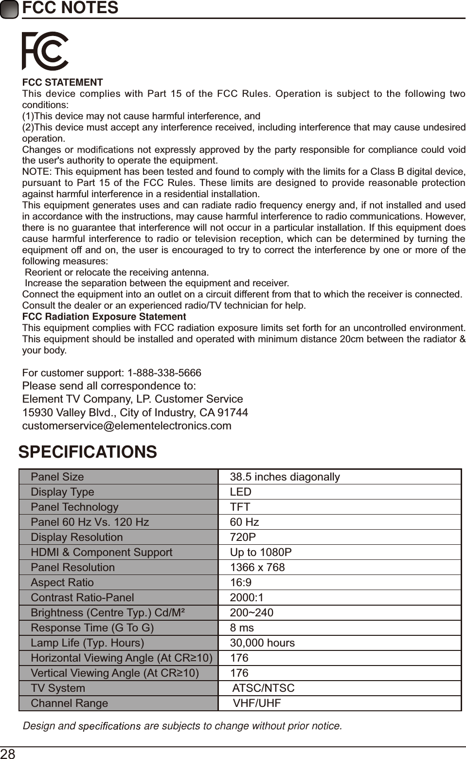 Page 30 of Chunghsin Technology Group 3917BF1 38.5inch HD SMART TV User Manual 