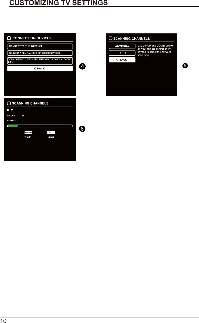 10CUSTOMIZING TV SETTINGSInitial Setup5