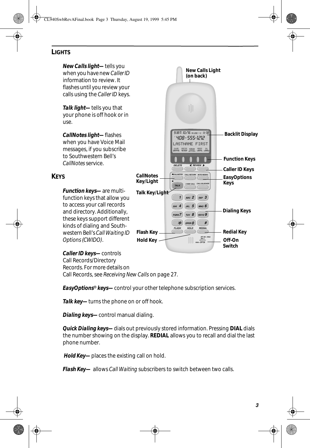 Page 10 of Cidco Communications CL940 Cordless Phone Base User Manual 