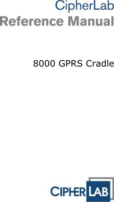 8000 GPRS Cradle 