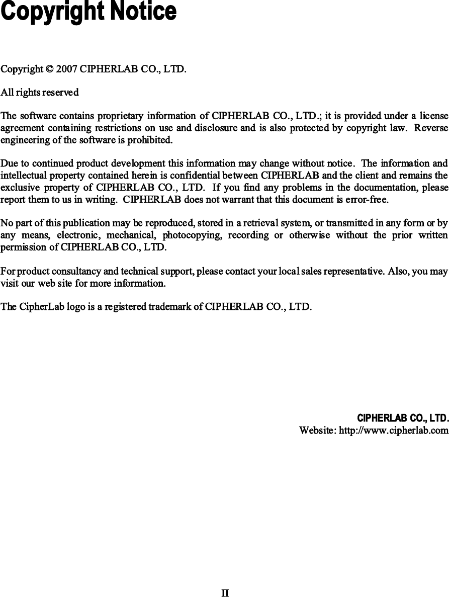 Cipherlab 00wb2 Terminal User Manual 30 Terminal Usermanual 19 P