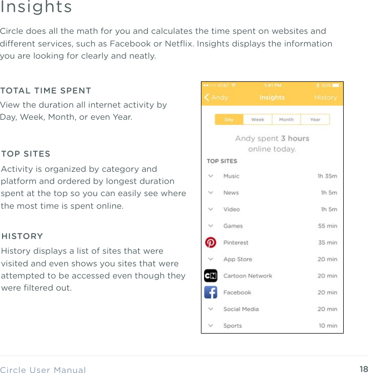 Page 18 of Circle Media CIRCLE2 Circle User Manual Phil Edit key