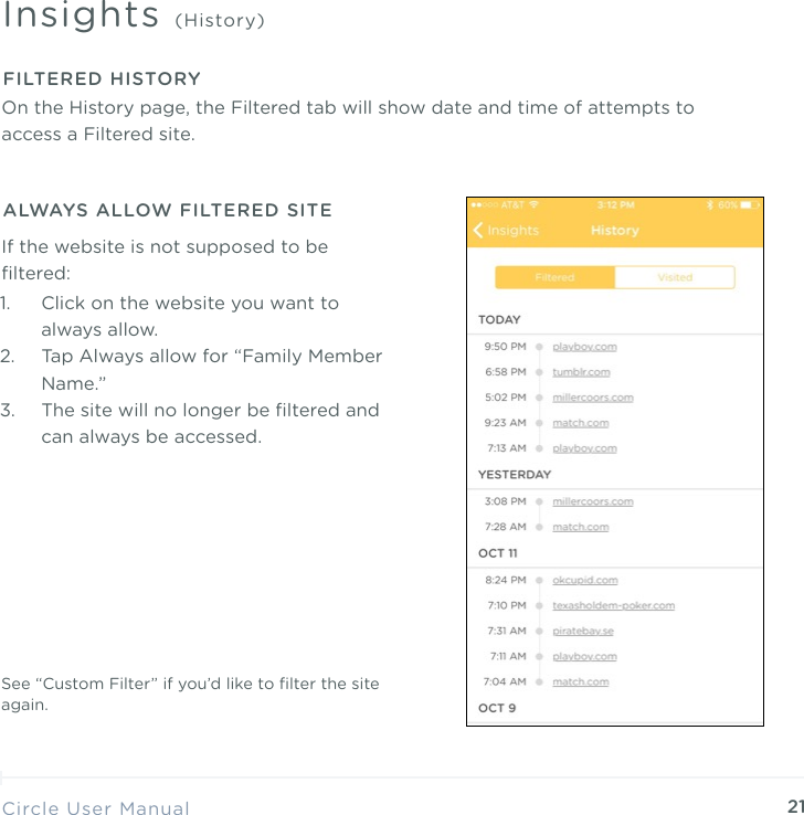 Page 21 of Circle Media CIRCLE2 Circle User Manual Phil Edit key