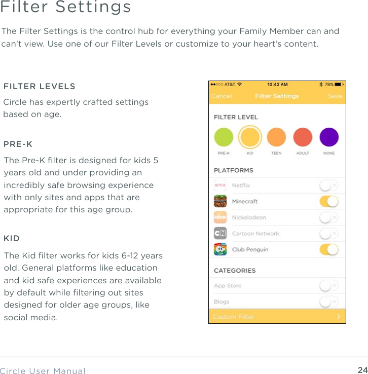 Page 24 of Circle Media CIRCLE2 Circle User Manual Phil Edit key