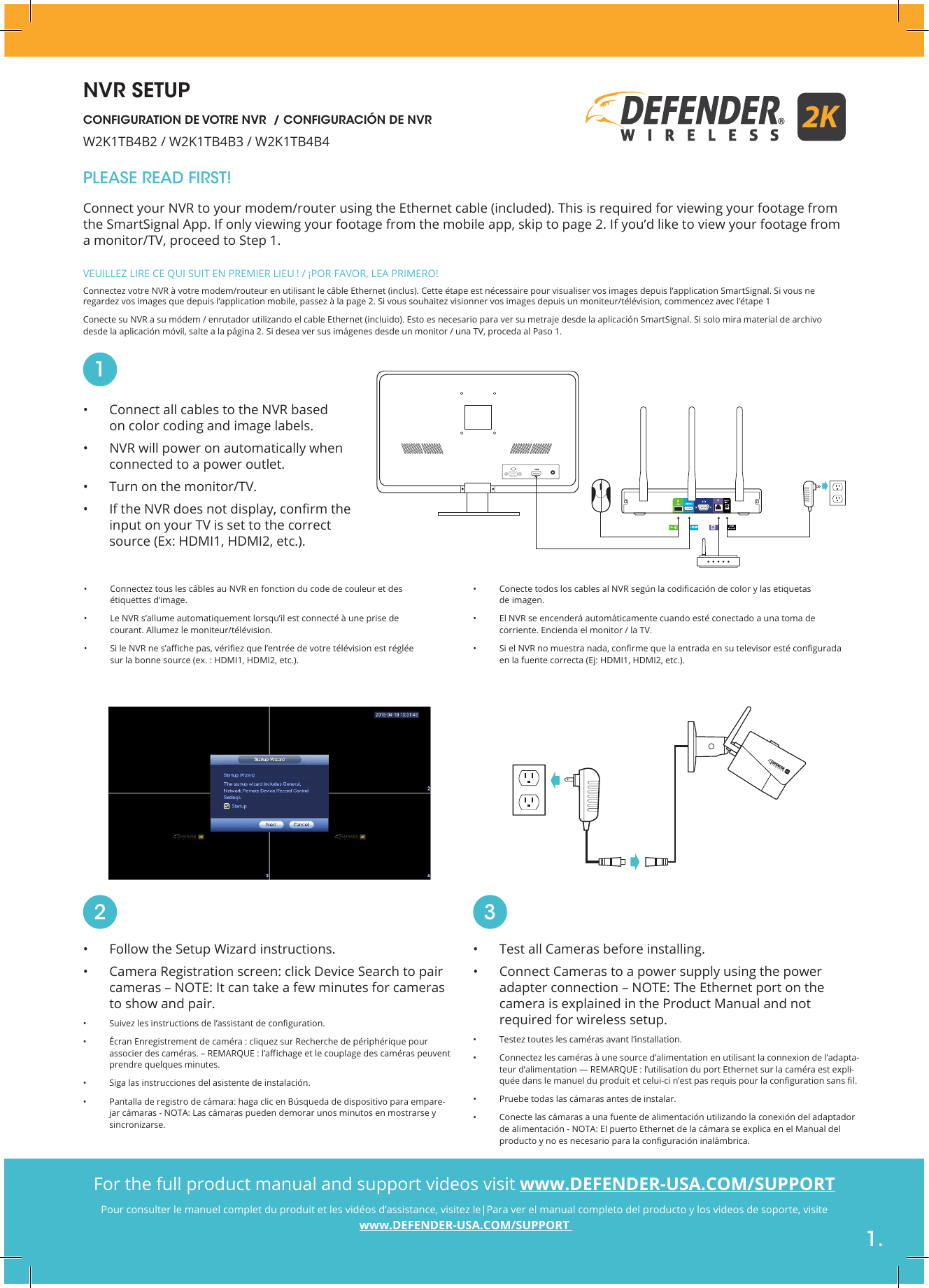 Page 1 of Circus World Displays W2KCB1 2K Wireless Camera User Manual 