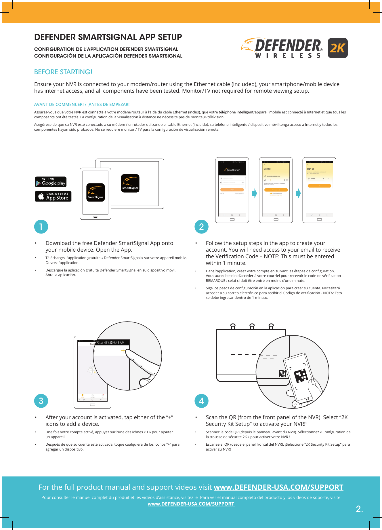 Page 2 of Circus World Displays W2KCB1 2K Wireless Camera User Manual 