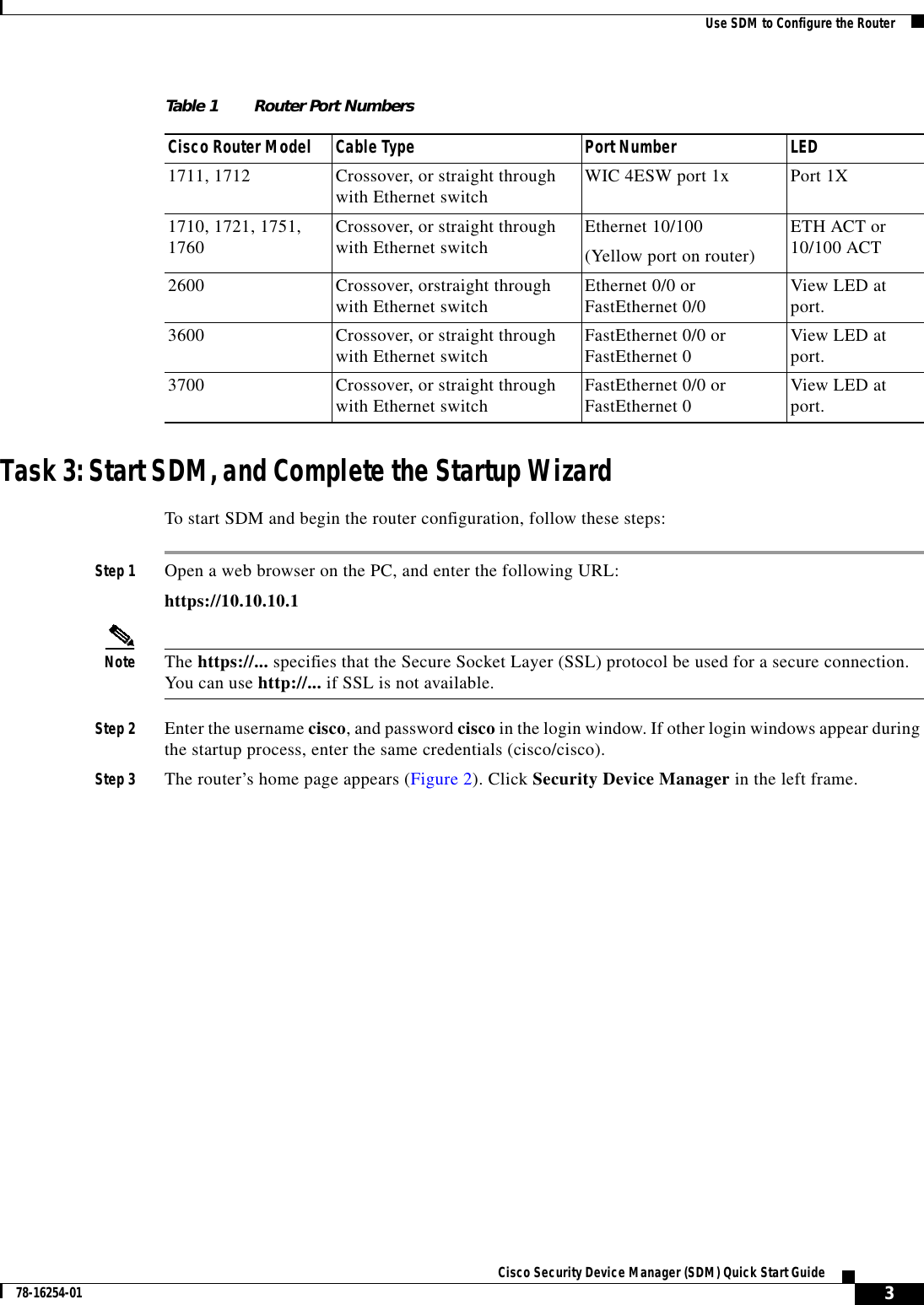 Page 3 of 10 - Cisco-Systems Cisco-Systems-1701-Getting-Started-Guide- Sdmsupp  Cisco-systems-1701-getting-started-guide