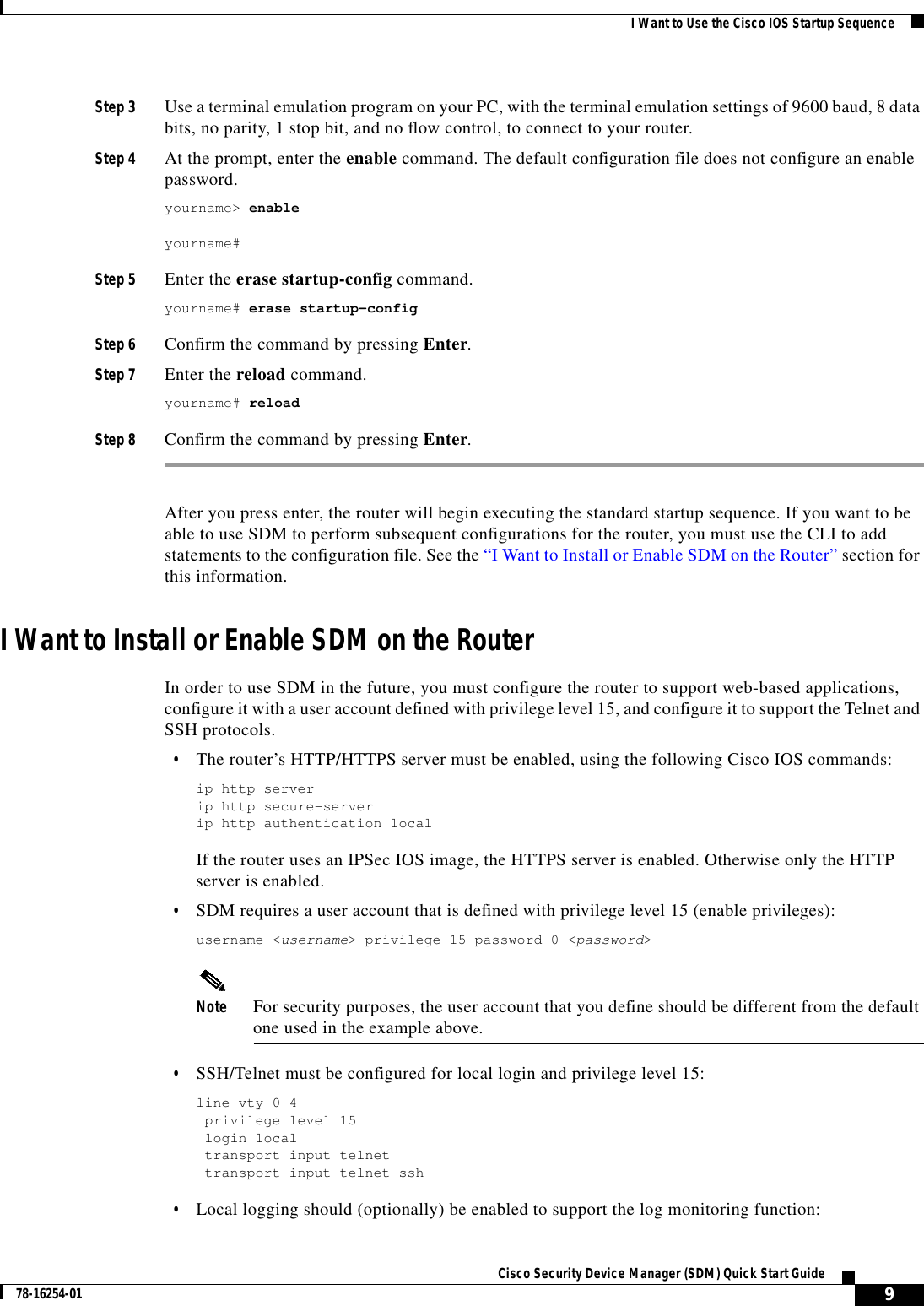 Page 9 of 10 - Cisco-Systems Cisco-Systems-1701-Getting-Started-Guide- Sdmsupp  Cisco-systems-1701-getting-started-guide