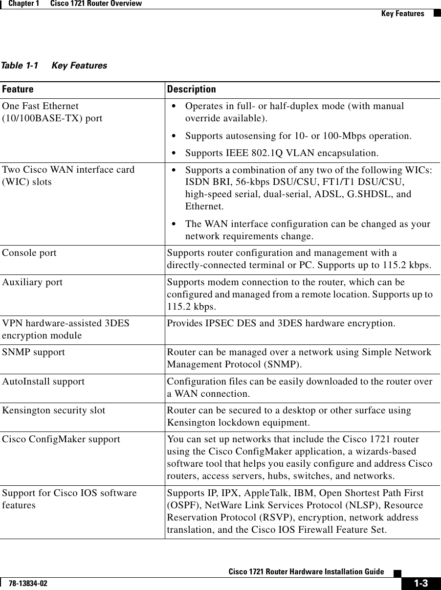 Page 3 of 10 - Cisco-Systems Cisco-Systems-1721-Overview- 1721ovw.mif  Cisco-systems-1721-overview