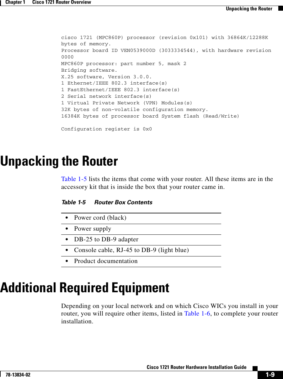 Page 9 of 10 - Cisco-Systems Cisco-Systems-1721-Overview- 1721ovw.mif  Cisco-systems-1721-overview