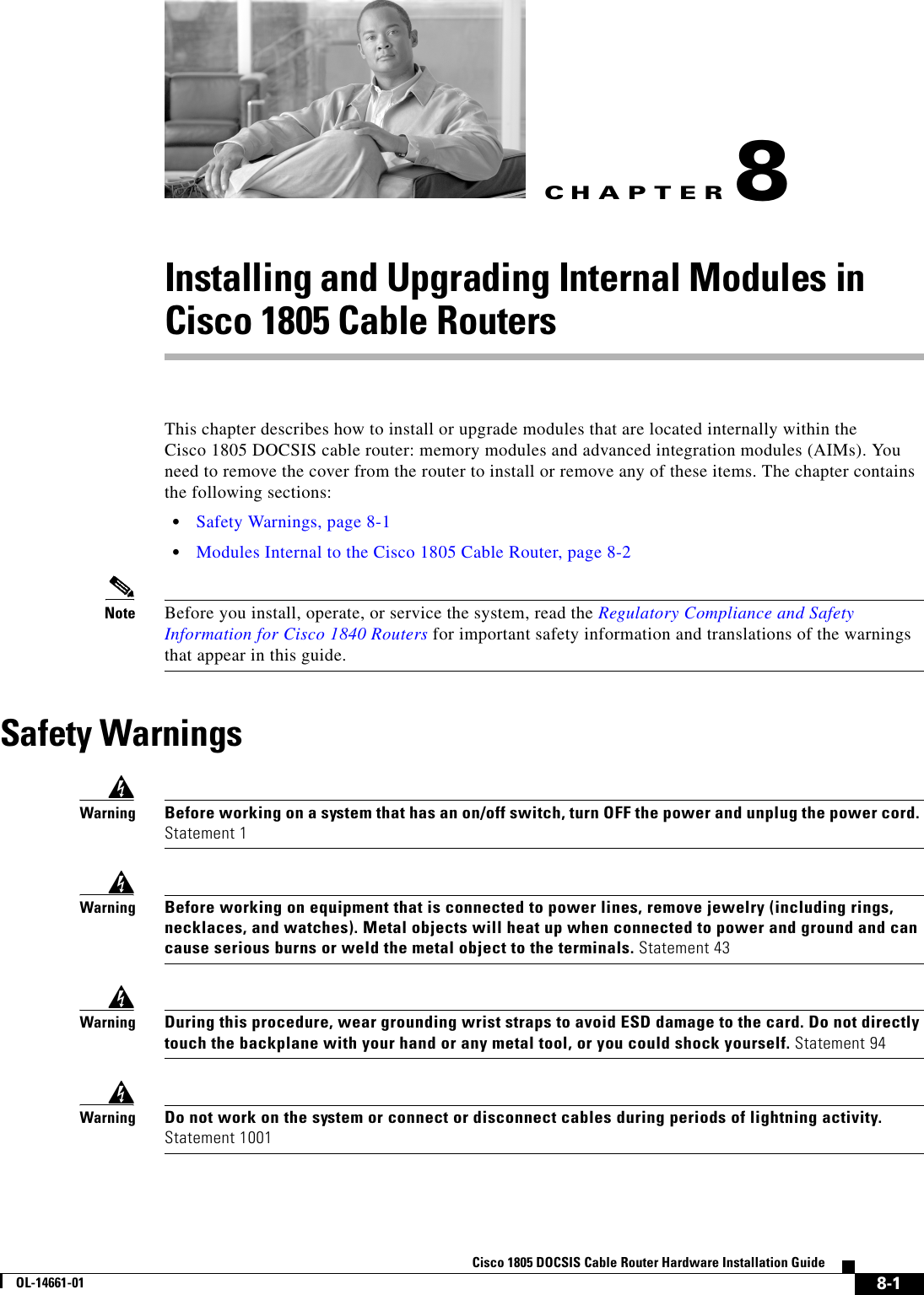 Page 1 of 12 - Cisco-Systems Cisco-Systems-1805-Installation-Manual- 1805_comp.mif  Cisco-systems-1805-installation-manual