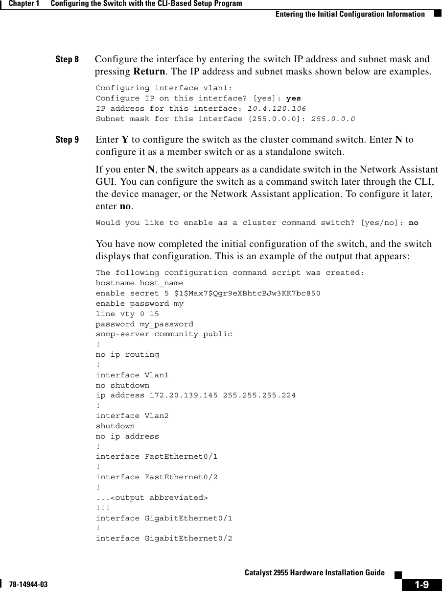 Cisco Systems Catalyst 2955 Installation Manual Switch Hardware Guide Full Book In Pdf Format