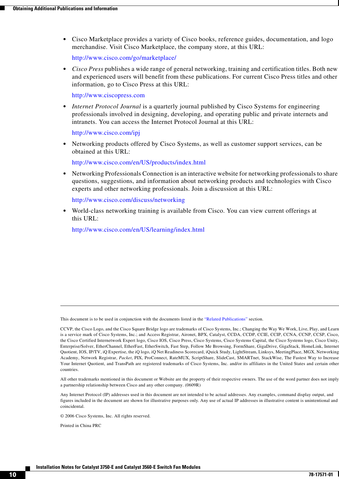 Page 10 of 10 - Cisco-Systems Cisco-Systems-Catalyst-3560-E-Users-Manual- 1757101.mif Cisco-systems-catalyst-3560-e-users-manual