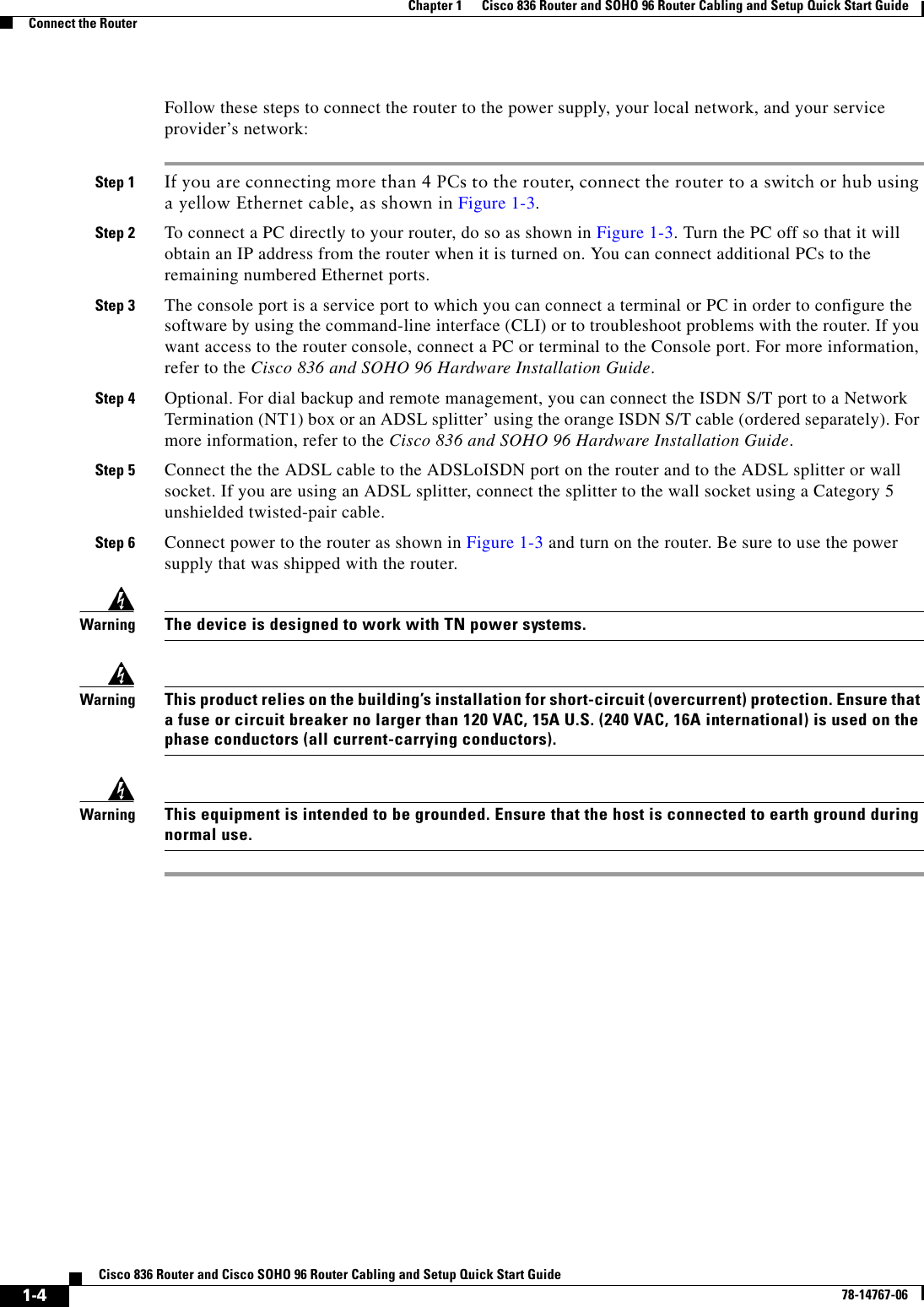 Page 4 of 8 - Cisco-Systems Cisco-Systems-Soho-96-Getting-Started-Guide- 836QSG.mif  Cisco-systems-soho-96-getting-started-guide