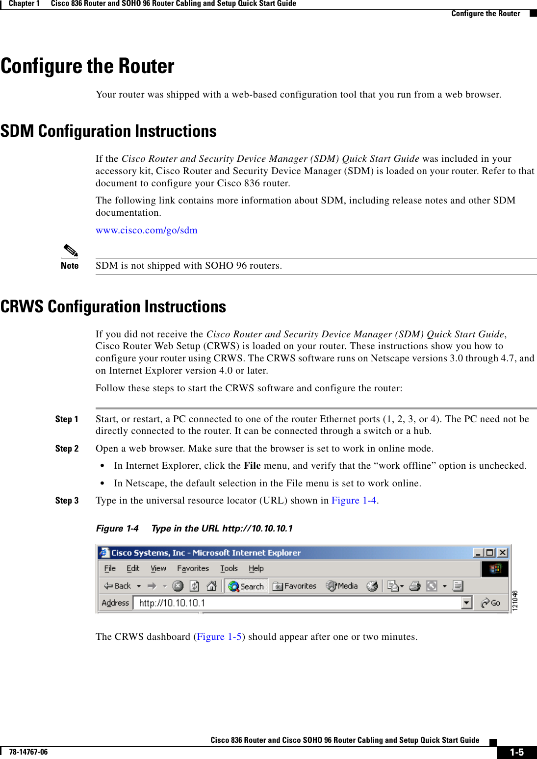 Page 5 of 8 - Cisco-Systems Cisco-Systems-Soho-96-Getting-Started-Guide- 836QSG.mif  Cisco-systems-soho-96-getting-started-guide
