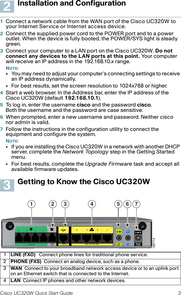 Page 3 of 4 - Cisco-Systems Cisco-Systems-Unified-Communications-Uc320W-Users-Manual- Cisco Small Business UC320W Quick Start Guide  Cisco-systems-unified-communications-uc320w-users-manual