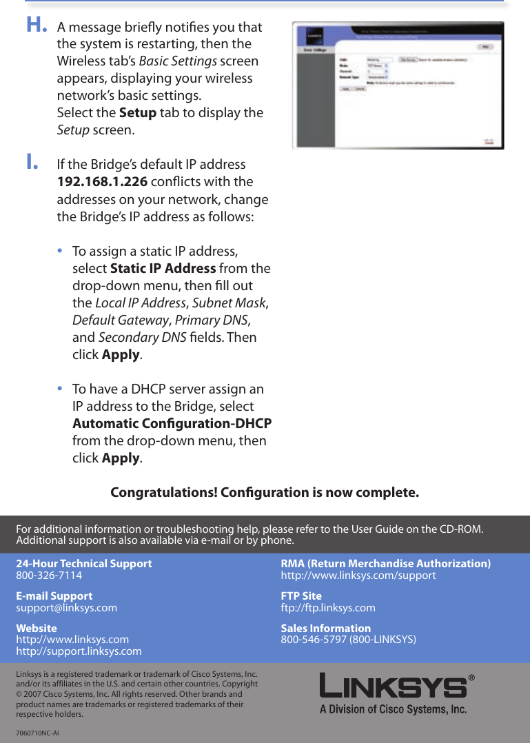 Page 4 of 4 - Cisco-Systems Cisco-Systems-Wet200-Users-Manual- Cisco WET200 Wireless-G Business Ethernet Bridge Quick Start Guide  Cisco-systems-wet200-users-manual