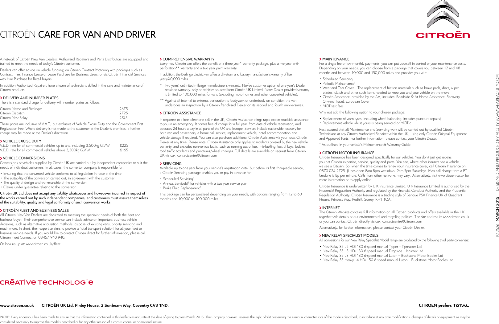 Page 9 of 9 - Citroen Citroen-New-Vans-Brochure- Citroen-new-vans-brochure
