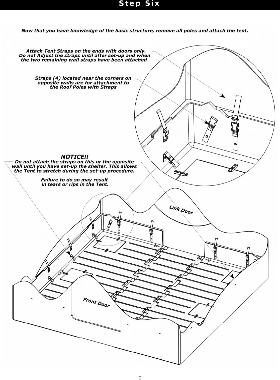 Page 8 of 12 - Clam-Corp Clam-Corp-Clam-Sleeper-8-0-9-9-Users-Manual ITEM 8200 - CLAM 2000 PORTABLE ICE SHELTER