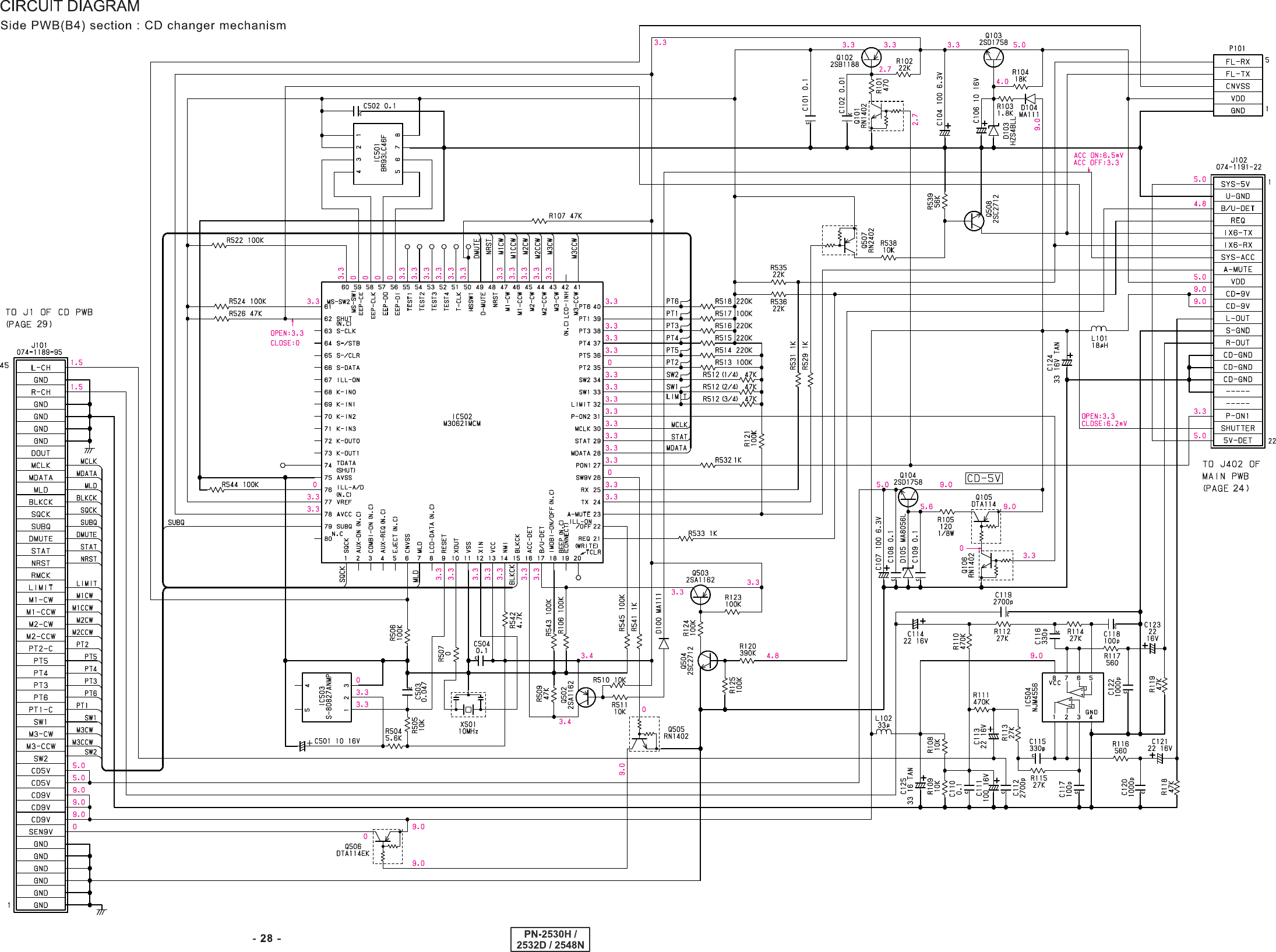 Page 7 of 9 - Clarion Clarion-Car-Stereo-System-Pn-2530H-Users-Manual- PN2530HA  Clarion-car-stereo-system-pn-2530h-users-manual