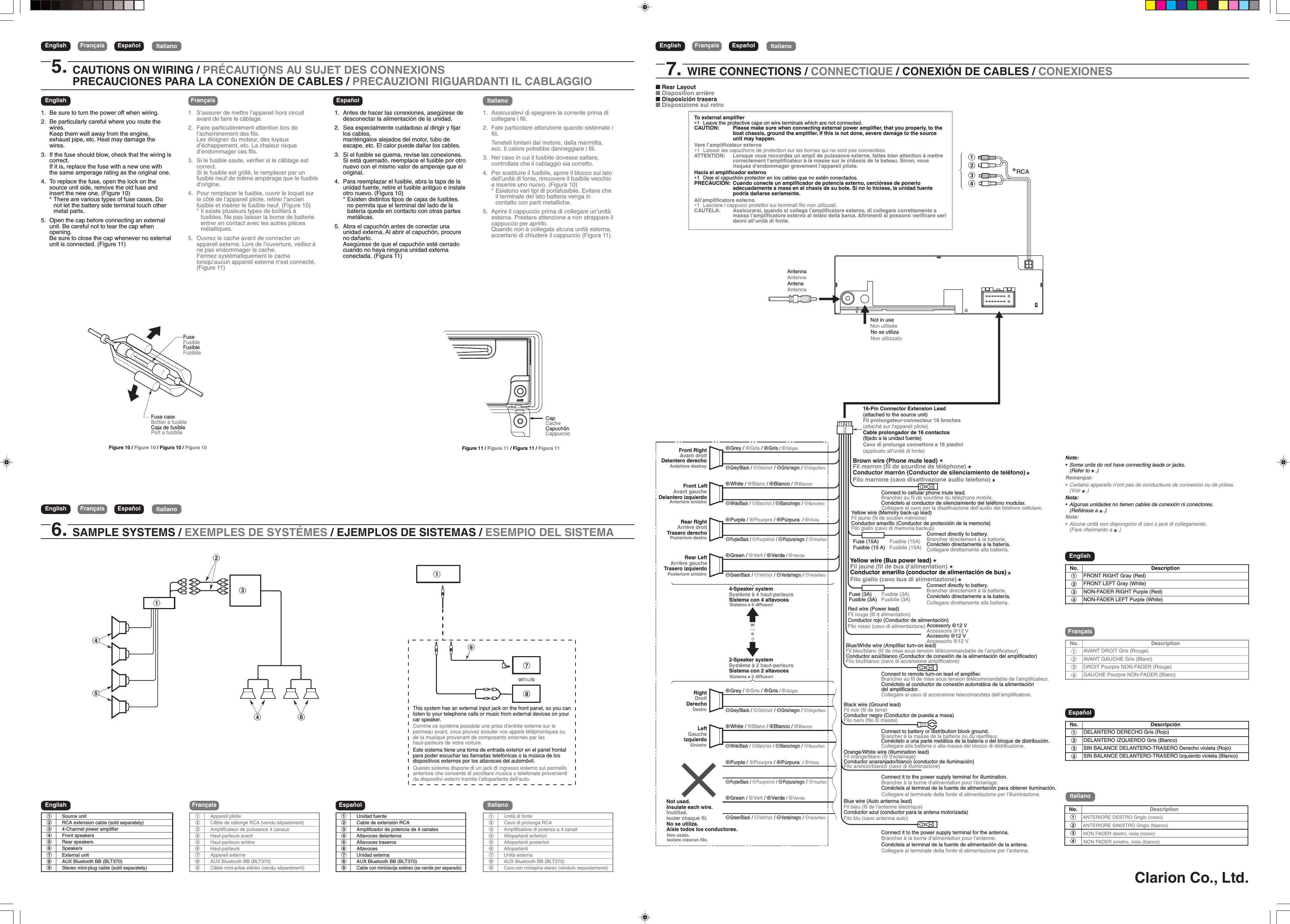 Page 2 of 2 - Clarion Clarion-M109-Quick-Start-Guide