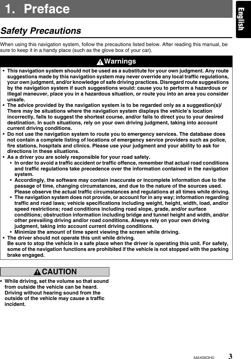 Clarion Max9hd Users Manual Navi Eng