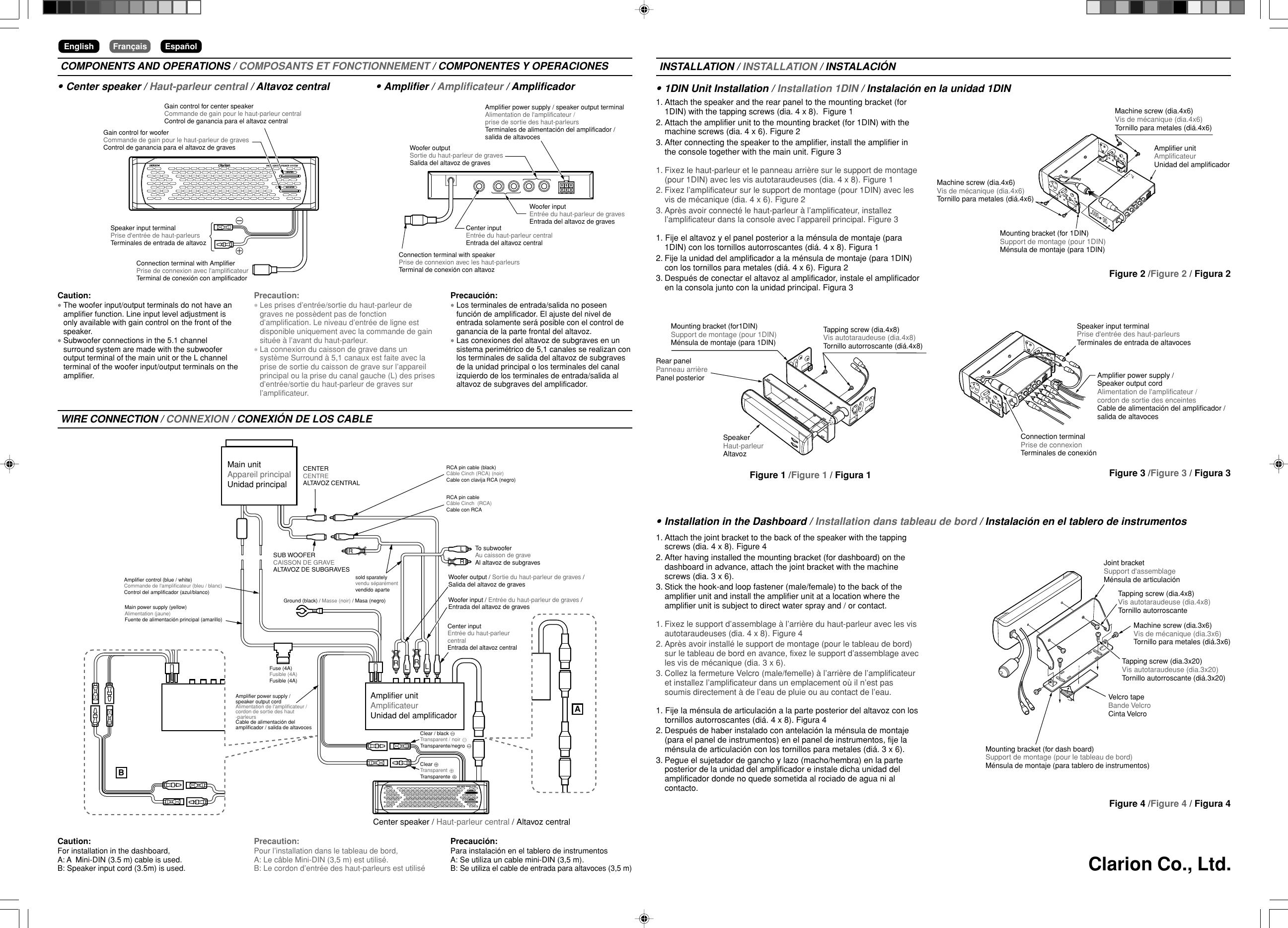 Page 2 of 2 - Clarion Clarion-Srk604-Users-Manual- +SRK604  Clarion-srk604-users-manual