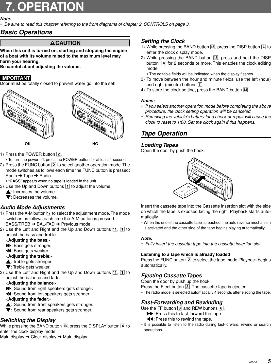 Page 5 of 12 - Clarion Clarion-Xma2-Users-Manual-  Clarion-xma2-users-manual