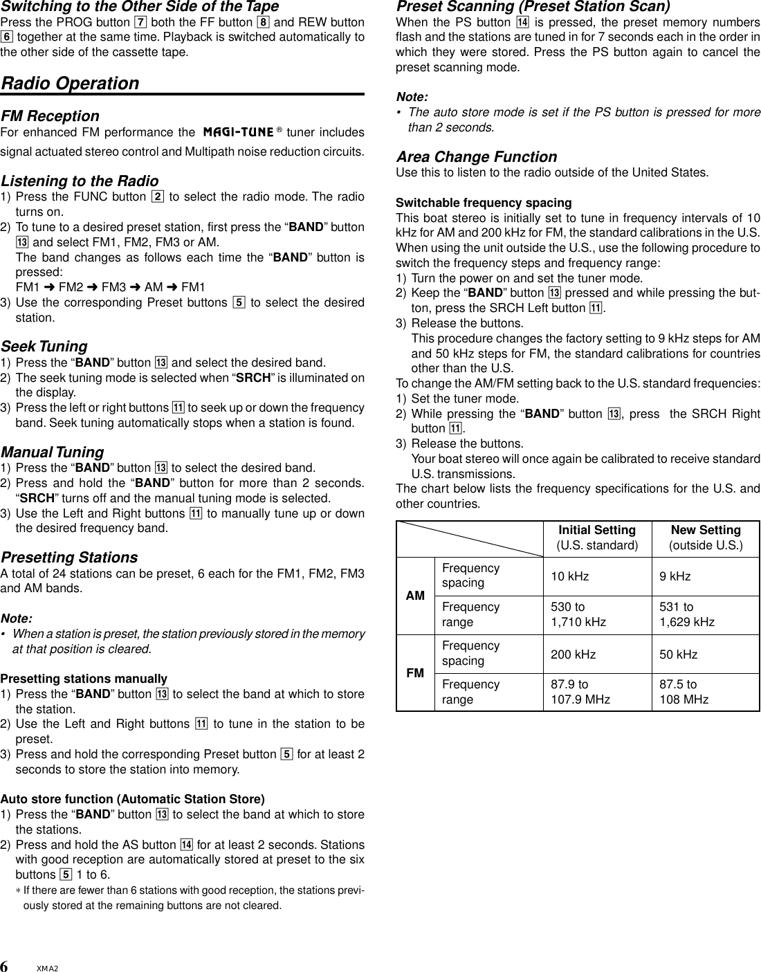 Page 6 of 12 - Clarion Clarion-Xma2-Users-Manual-  Clarion-xma2-users-manual