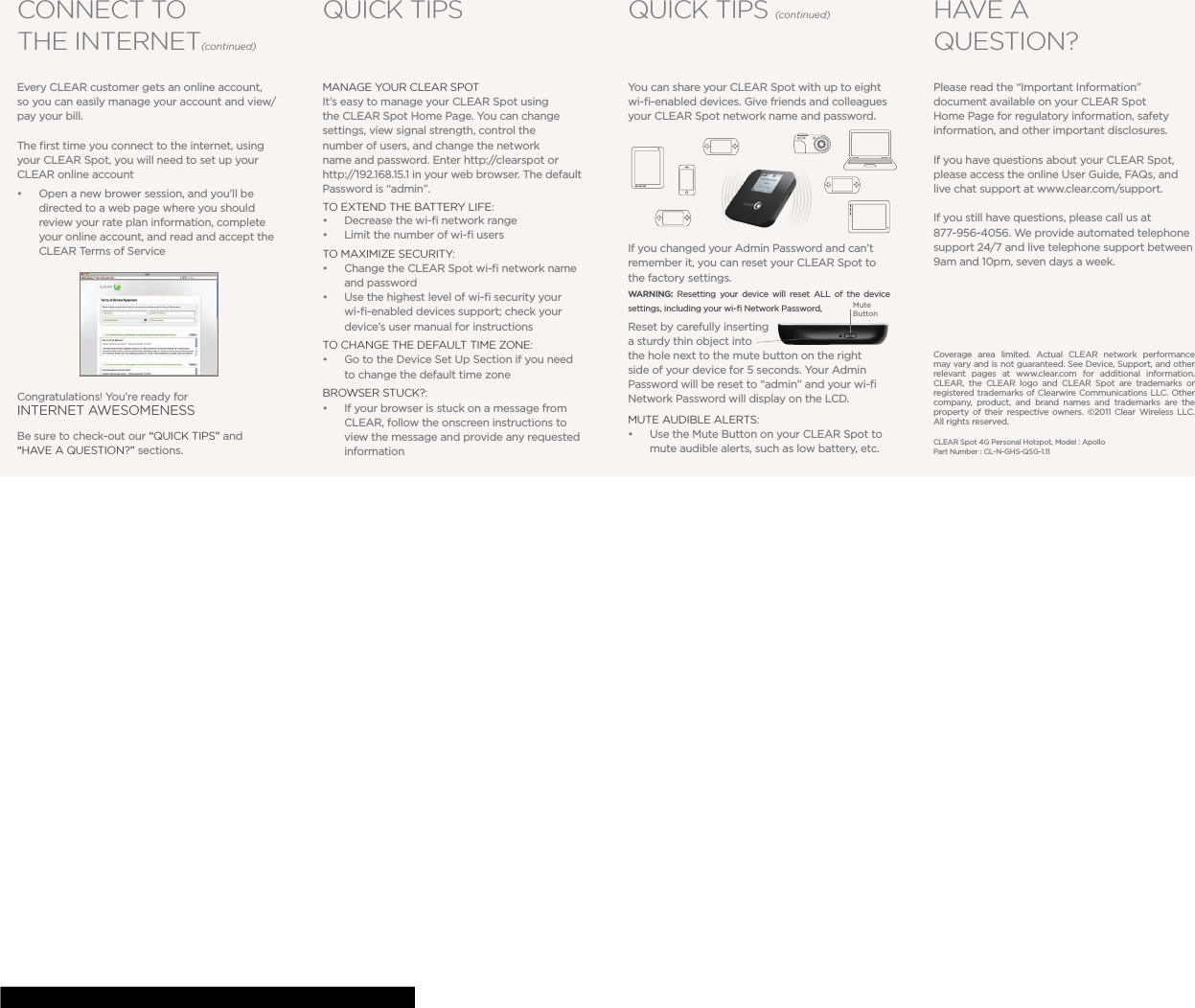 Page 2 of 2 - Clear Clear-Spot-4G-Getting-Started-Guide-822392 ManualsLib - Makes It Easy To Find Manuals Online! User Manual