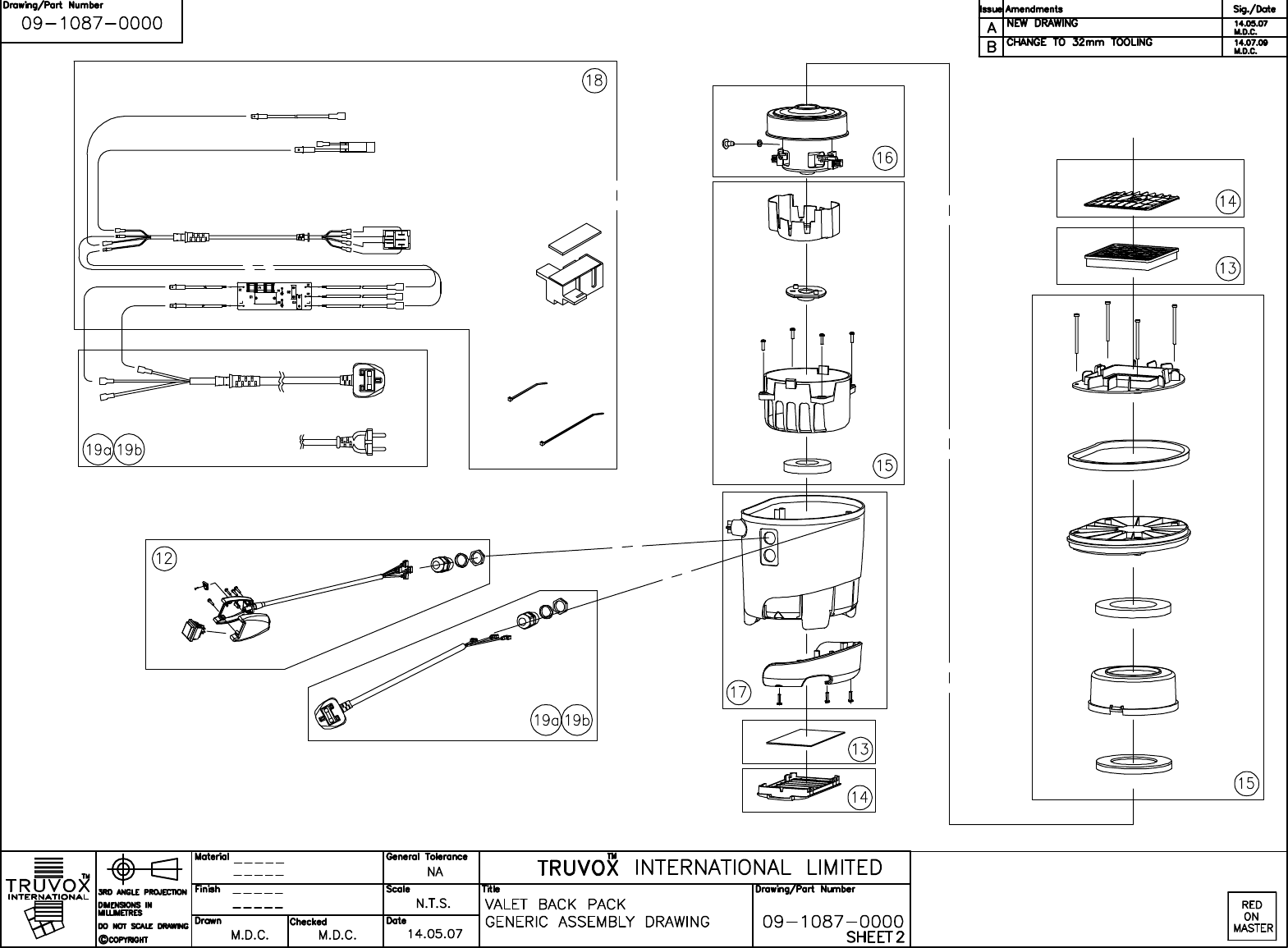Page 4 of 4 - Clemas VBP TRUVOX SERVICE PARTS LIST SERIES C Valet-Backpack-Parts-Manual