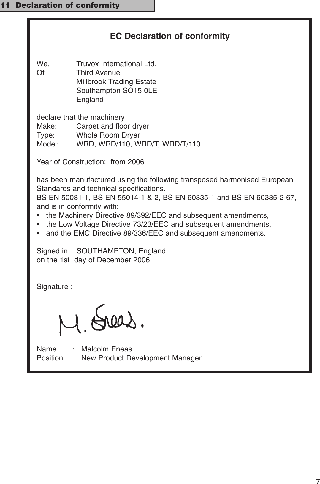 Page 8 of 9 - Clemas Layout 2 Whole-room-dryer-ops-manual