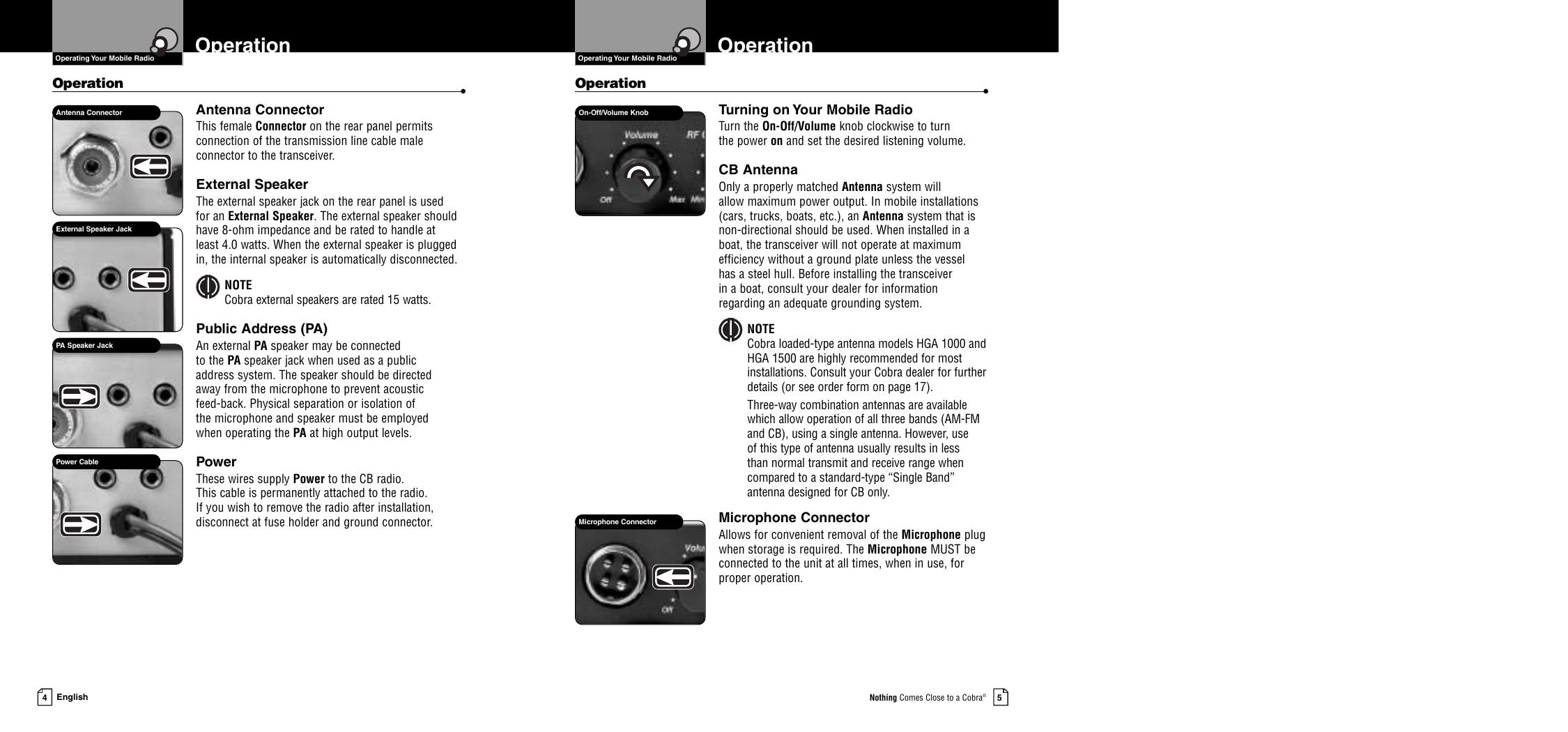 Page 5 of 11 - Cobra-Electronics Cobra-Electronics-19-Ultra-Iii-Product-Manual- 19DX-1  Cobra-electronics-19-ultra-iii-product-manual